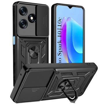 For Tecno Spark 10 | Tecno Spark 10C Back Cover Case (Hybrid Dual Armor Polycarbonate)