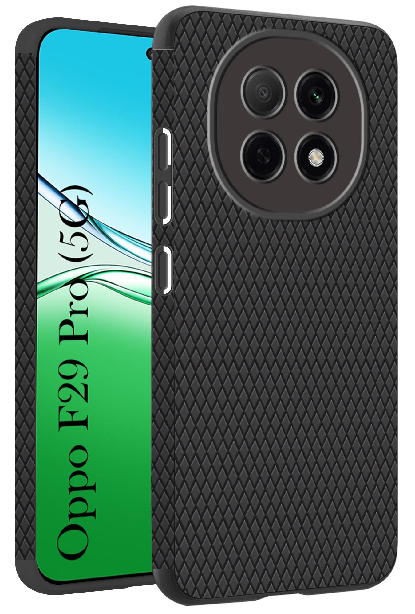 For Oppo F29 Pro Back Cover Case (Liquid Silicone | Side Grip | Camera Protection)