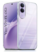 For Vivo V70 FE 5G Back Cover Case Silicone (Clear Shockproof Case with Camera Protection | Soft and Flexible | Transparent)