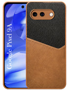 For Google Pixel 9A Back Cover Case (Dual PU Leather Stitch | Professional Minimalist | Soft and Flexible)