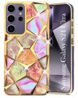 For Samsung Galaxy S24 Ultra Back Cover Case ( Dual Design Glitter Sparkle and Detachable Diamond Print Case | Soft and Flexible)