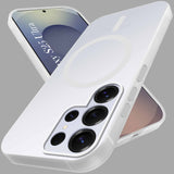 For Samsung Galaxy S25 Ultra Back Cover Case (Frosted Matte Feel | MagSafe Compatible Wireless Charging | Polycarbonate Material)