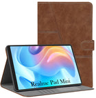For Realme Pad Mini 8.7 Inch RMP2105/2106 Flip Cover Folio Case (PU Leather | Multi-Angle Smart Stand | Card Storage Slots | Silicone Back Pouch)