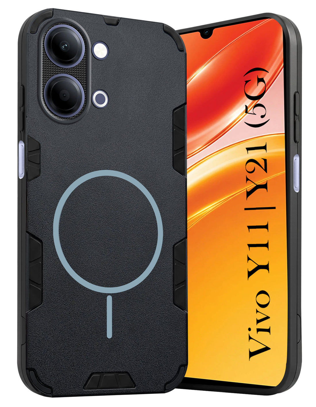 For Vivo Y11 | Vivo Y21 5G Back Cover Case (Slim Hybrid Armor | Shockproof Camera Protection | Rugged Dual Layer)