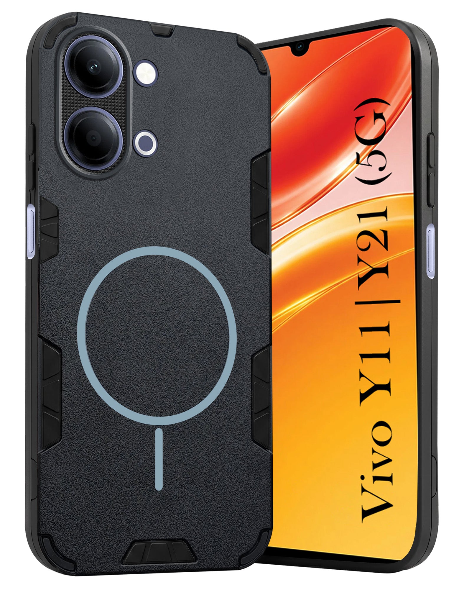 For Vivo Y11 | Vivo Y21 5G Back Cover Case (Slim Hybrid Armor | Shockproof Camera Protection | Rugged Dual Layer)