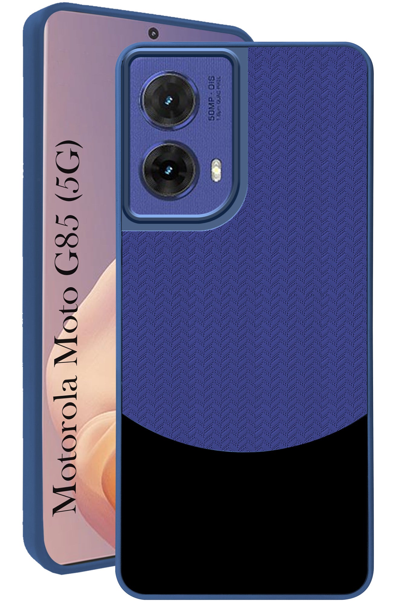 For Motorola Moto G85 5G Back Cover Case  (Elegant PU Leather Finish | Premium Minimalist Professional | Camera Protection Bump)