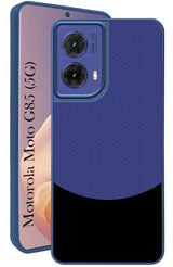 For Motorola Moto G85 5G Back Cover Case  (Elegant PU Leather Finish | Premium Minimalist Professional | Camera Protection Bump)