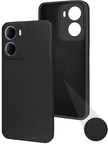 For Redmi 15A 5G Back Cover Case (Matte Finish Silicone with Inside Fiber cloth)