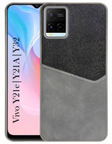 For Vivo Y21e | Vivo Y21A | Vivo Y32 Back Cover Case (Dual PU Leather Stitch | Professional Minimalist | Soft and Flexible)