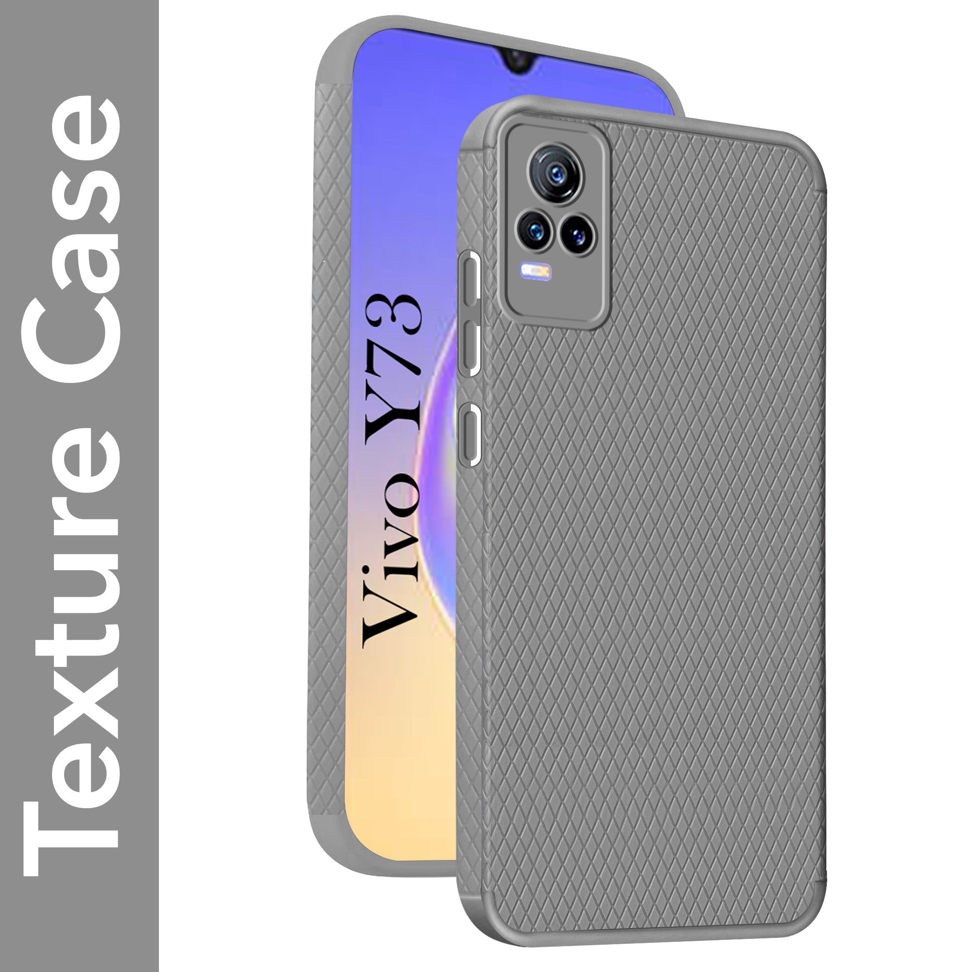 For Vivo Y73 Back Cover Case (Liquid Silicone | Side Grip | Camera Protection)