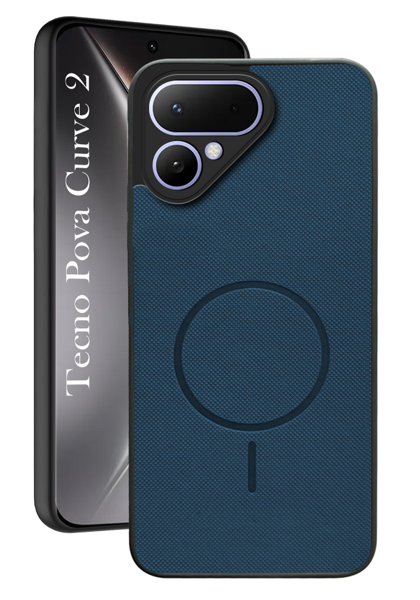 For Tecno Pova Curve 2 Back Cover Case PU Leather (Texture Grip Design | Professional Minimalist | Camera Protection | Soft and Flexible)