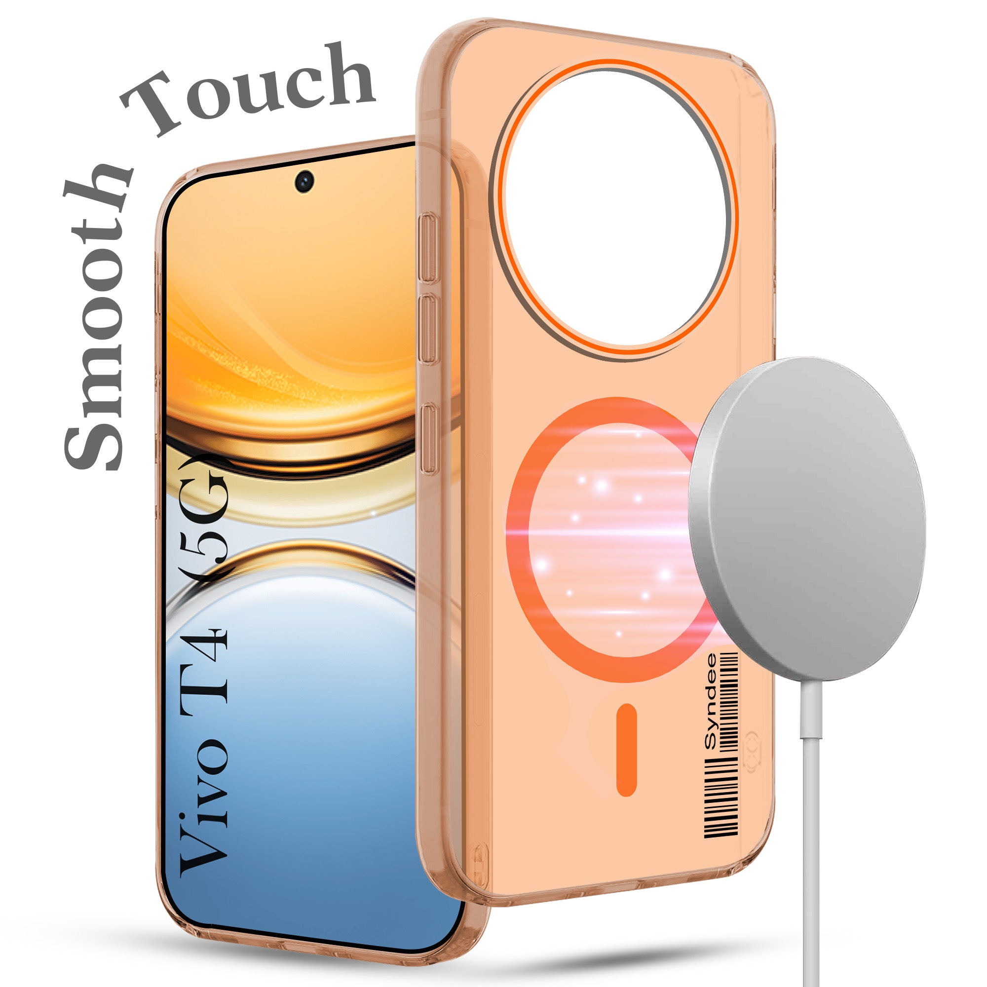 For Vivo T4 Back Cover Case (Soft Touch | Camera Bump Protection | MagSafe Compatible | Matte Finish)