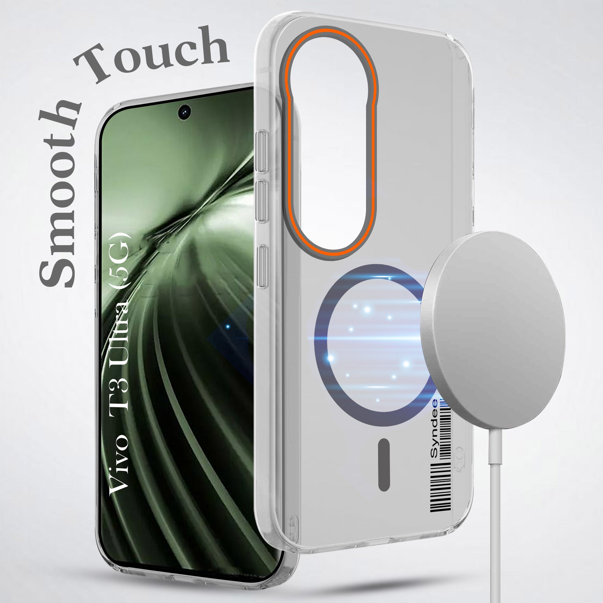 For Vivo T3 Ultra Back Cover Case (Soft Touch | Camera Bump Protection | MagSafe Compatible | Matte Finish)