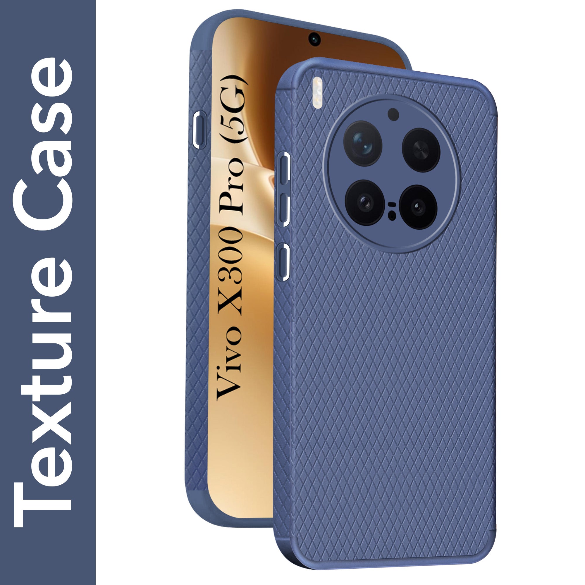 For Vivo X300 Pro Back Cover Case Liquid Silicone (Camera Protection | Side Grip Texture | Soft and Flexible)