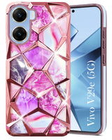 For Vivo V29e 5G Back Cover Case ( Dual Design Glitter Sparkle and Detachable Diamond Print Case | Soft and Flexible)
