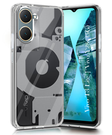 For Vivo T3 Lite 5G | Vivo Y28s 5G Back Cover (Silicone Matte Shockproof Case with Camera Protection | Soft and Flexible | Transparent)