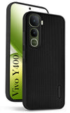 For Vivo Y400 Back Cover Case (Textured Grip Design | Micro-Fiber Cloth Inside | Slim and Light Weight | Soft Touch and Feel)