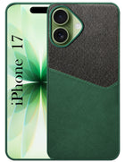 For Apple iPhone 17 Back Cover Case (Dual PU Leather Stitch | Professional Minimalist | Soft and Flexible)