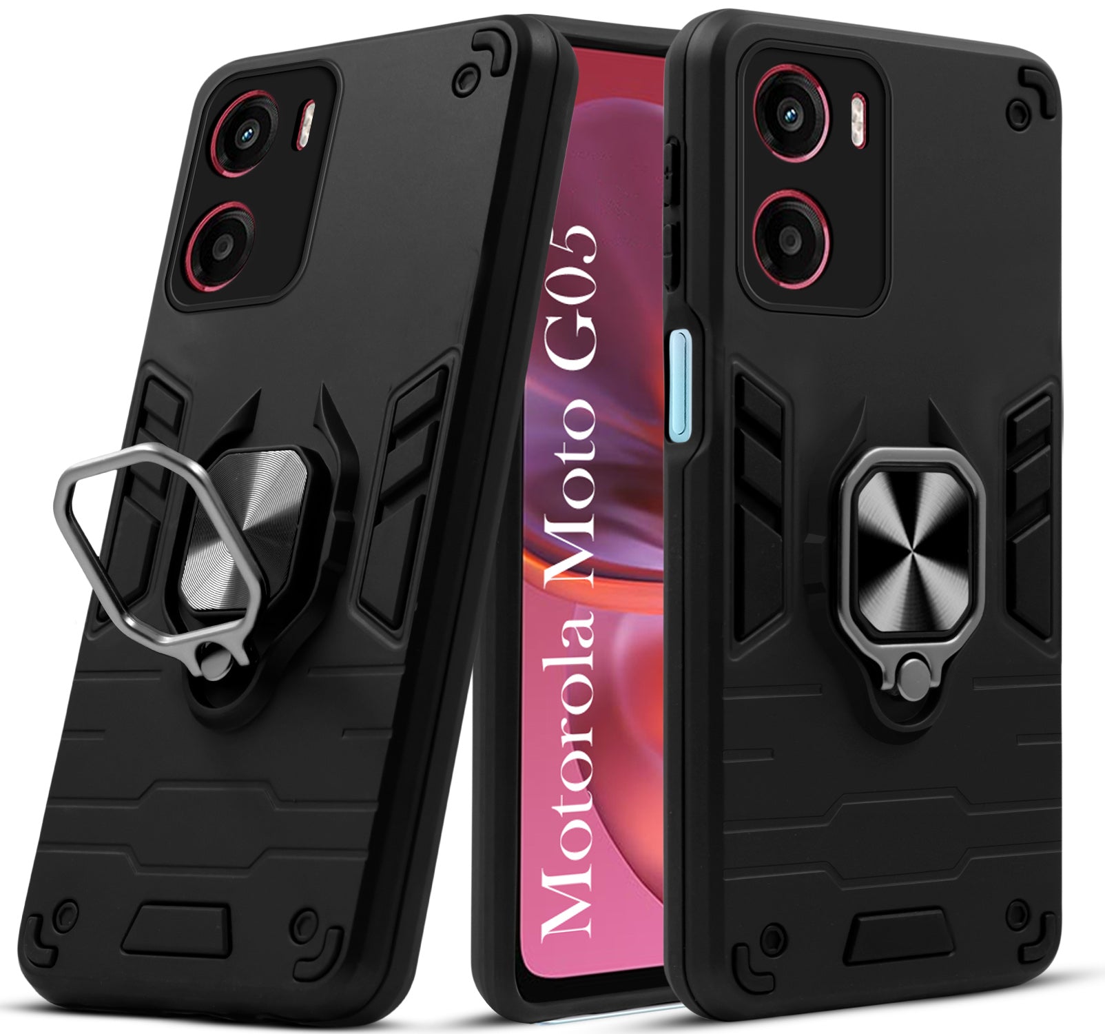 For Motorola Moto G05 Back Cover Case (Shockproof Polycarbonate Dual Layer Hybrid Armor)