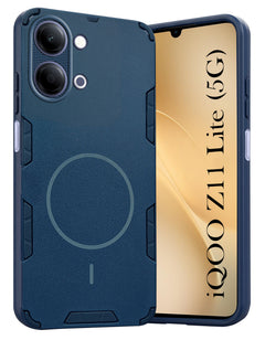 For Vivo iQOO Z11 Lite Back Cover Case (Slim Hybrid Armor | Shockproof Camera Protection | Rugged Dual Layer)