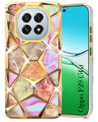 For Oppo F29 Back Cover Case ( Dual Design Glitter Sparkle and Detachable Diamond Print Case | Soft and Flexible)