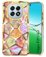 For Oppo F29 Back Cover Case ( Dual Design Glitter Sparkle and Detachable Diamond Print Case | Soft and Flexible)