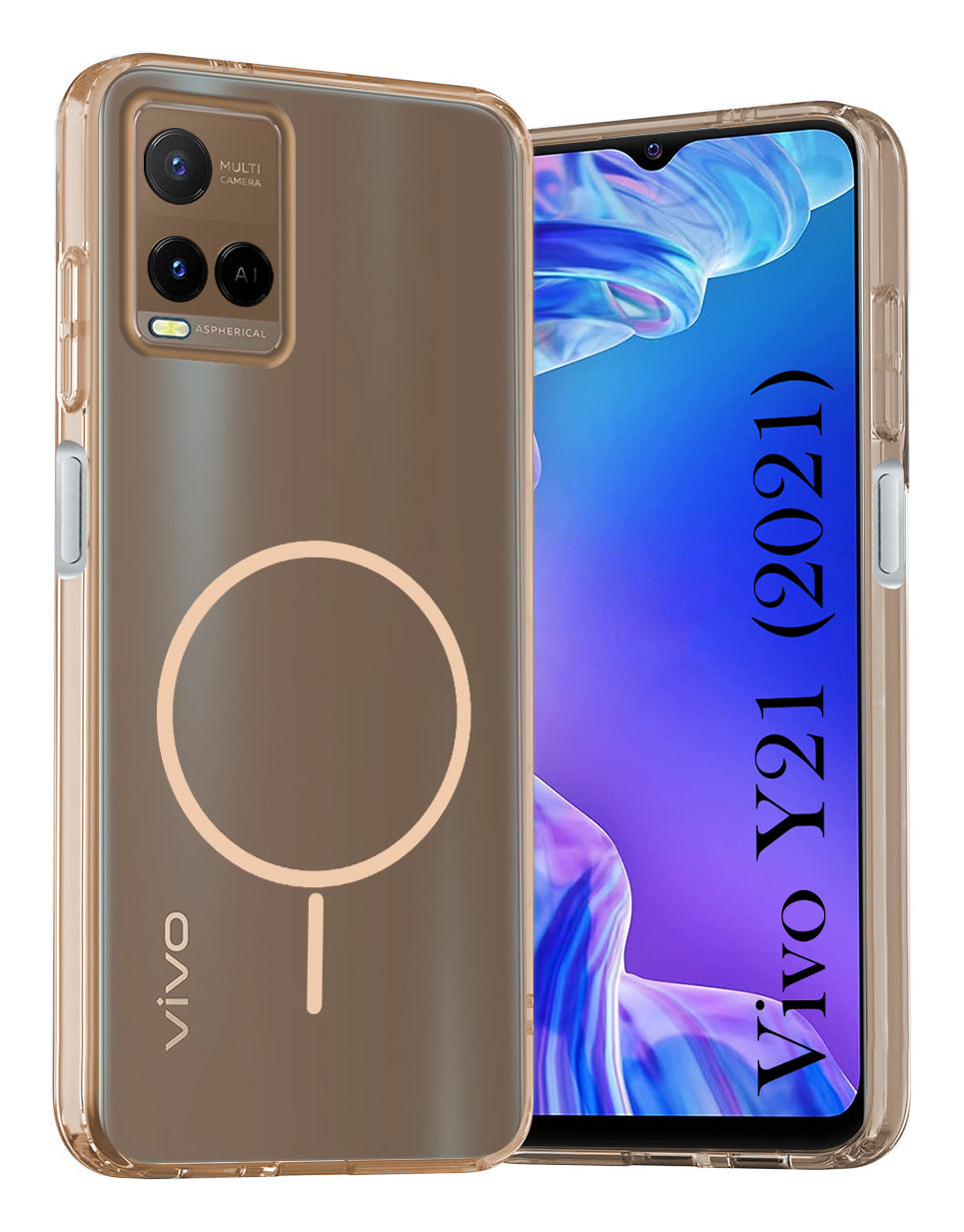 For Vivo Y21 2021 Back Cover Case Silicone (Slim Paper Thin | Camera Protection Bump | Minimalist Professional | Soft Flexible)