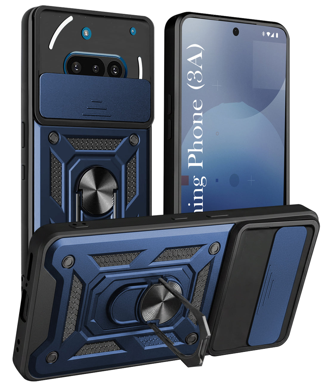 For Nothing Phone 3A 5G Back Cover Case (Hybrid Dual Armor Polycarbonate)