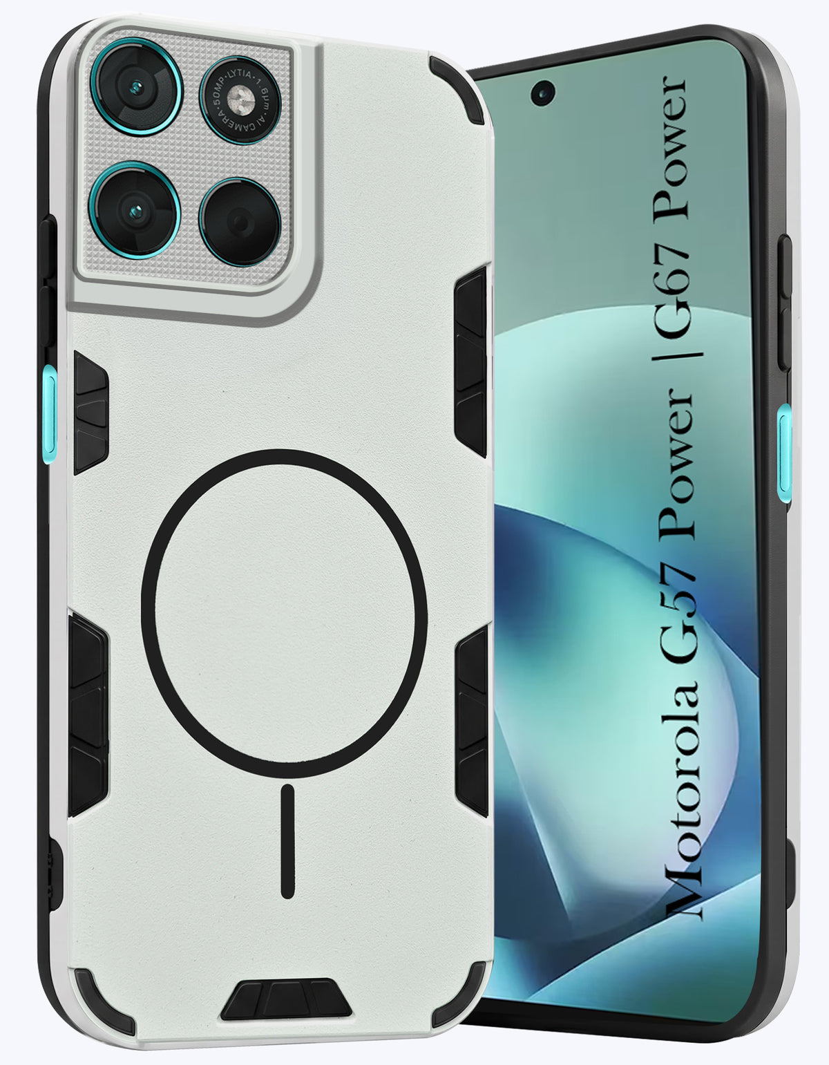 For Motorola Moto G67 Power | G57 Power Back Cover Case (Slim Hybrid Armor | Shockproof Camera Protection | Rugged Dual Layer)
