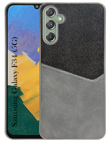 For Samsung Galaxy F34 5G Back Cover Case (Dual PU Leather Stitch | Professional Minimalist | Soft and Flexible)