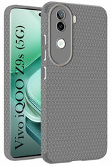 For Vivo iQOO Z9s Back Cover Case (Liquid Silicone | Side Grip | Camera Protection)