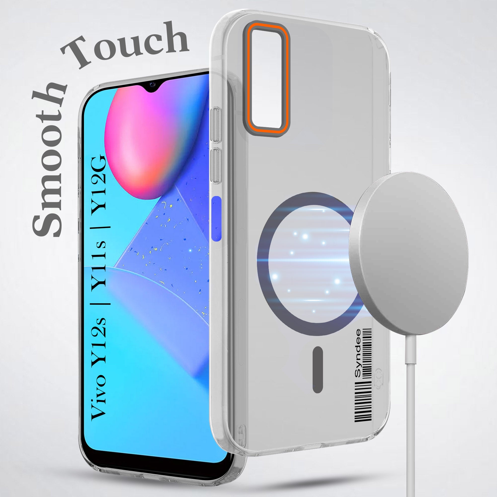 For Vivo Y12s | Y11s | Y12G Back Cover Case (Soft Touch | Camera Bump Protection | MagSafe Compatible | Matte Finish)