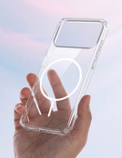 For Apple iPhone 17 Pro Max Back Case Cover Crystal Anti Yellow (Unbreakable PC | MagSafe Wireless Charging Support |Camera Protection Bump)
