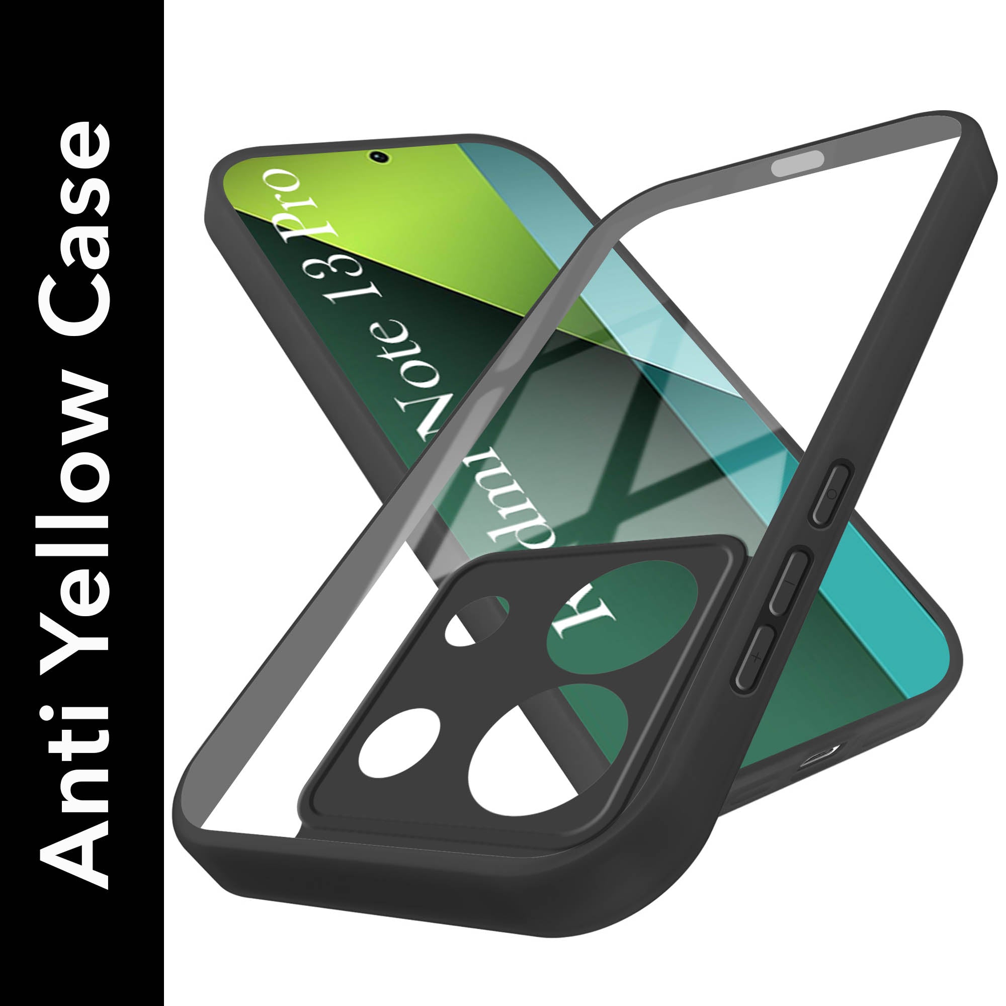 For Redmi Note 13 Pro Back Cover Case (Lifetime Anti Yellow | Anti Scratch | Crystal Clear Shockproof)