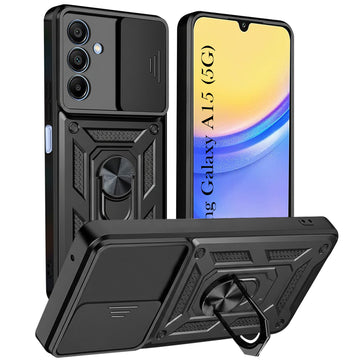 For Samsung Galaxy A15 5G Back Cover Case (Hybrid Dual Armor Polycarbonate)