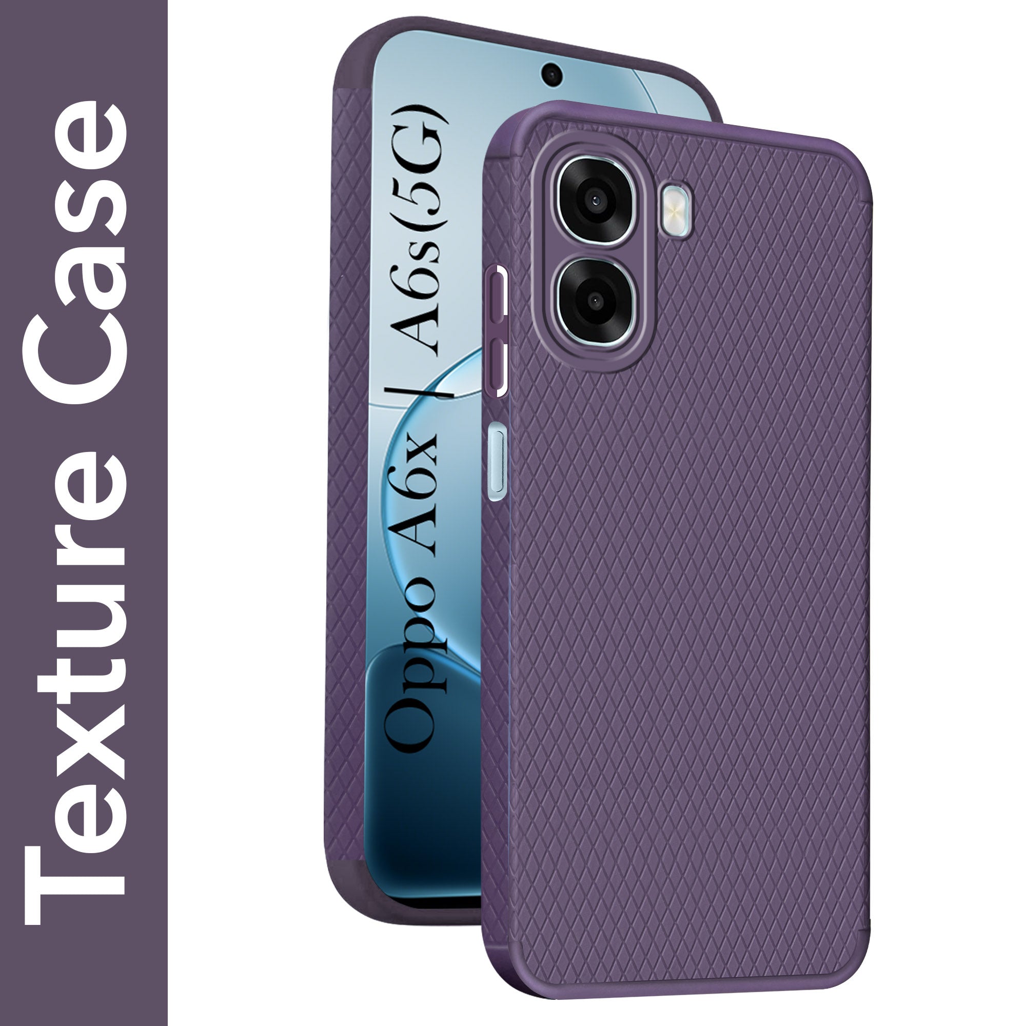 For Oppo A6X | Oppo A6s Back Cover Case Liquid Silicone (Camera Protection | Side Grip Texture | Soft and Flexible)