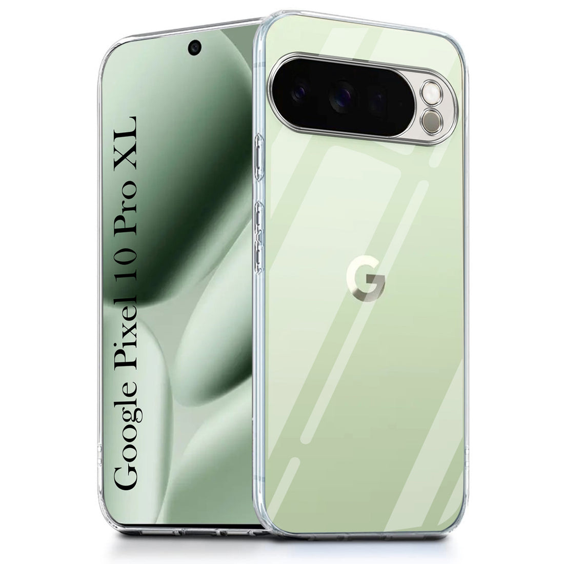 For Google Pixel 10 Pro XL Back Cover Case Silicone (Clear Shockproof Case with Camera Protection | Soft and Flexible | Transparent)