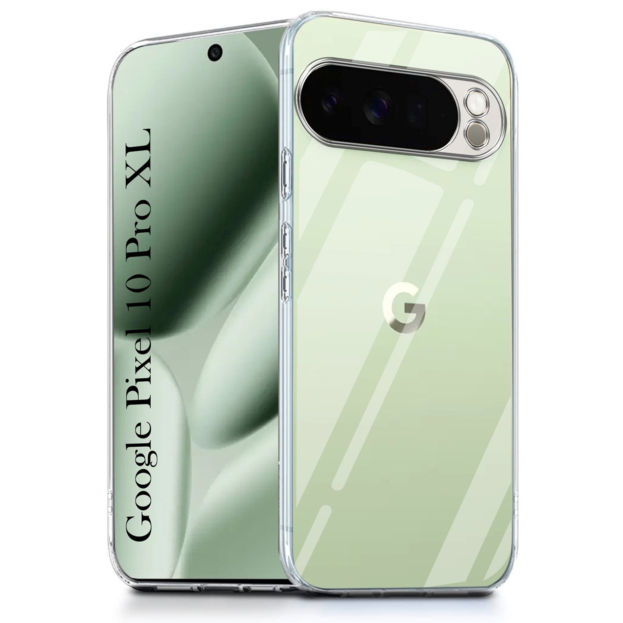For Google Pixel 10 Pro XL Back Cover Case Silicone (Clear Shockproof Case with Camera Protection | Soft and Flexible | Transparent)