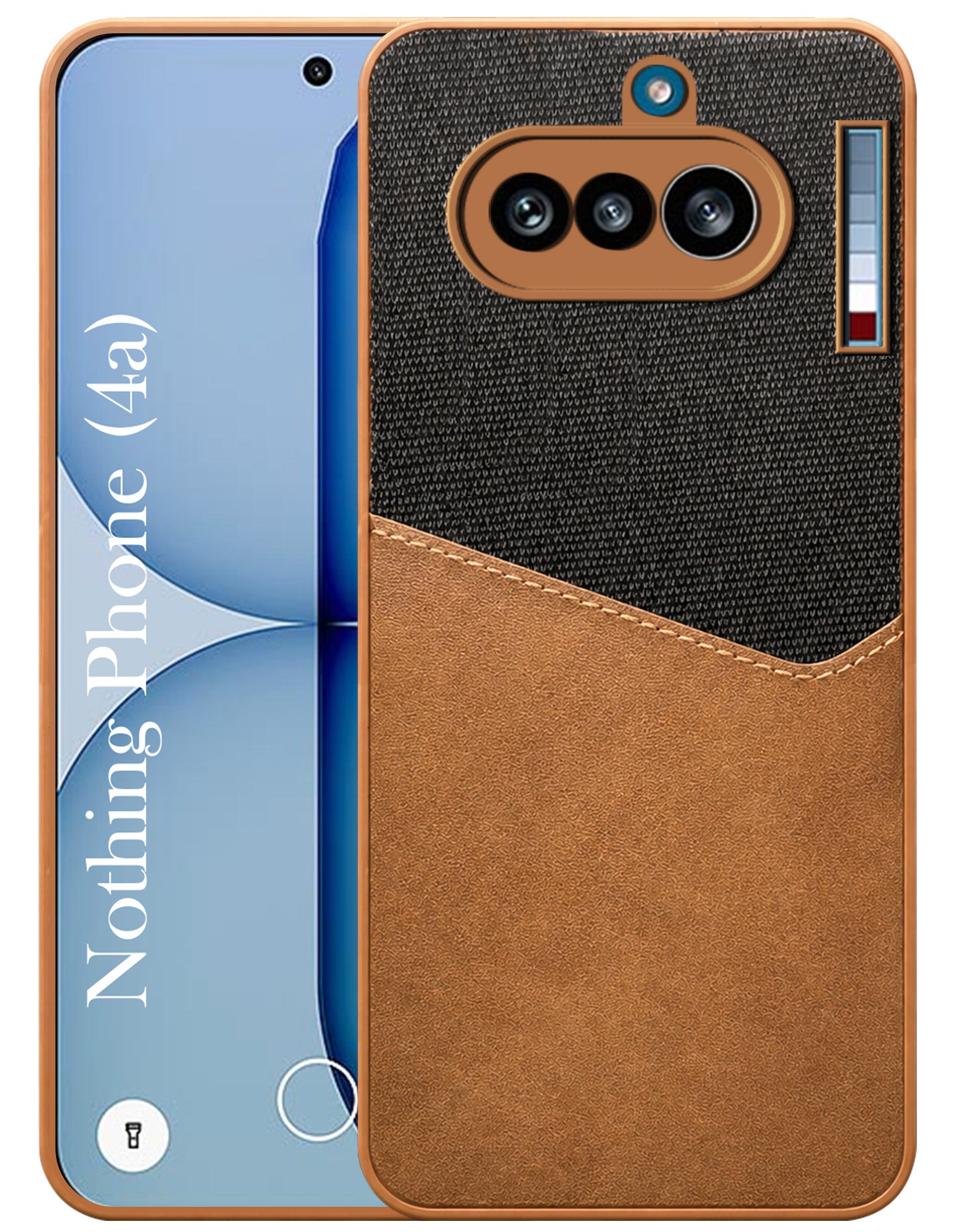 For Nothing Phone 4A 5G Back Cover Case (Dual PU Leather Stitch | Professional Minimalist | Soft and Flexible)