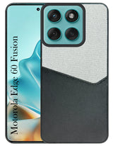 For Motorola Moto Edge 60 Fusion Back Cover Case (Dual PU Leather Stitch | Professional Minimalist | Soft and Flexible)