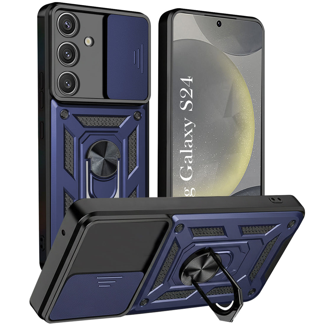 For Samsung Galaxy S24 Back Cover Case (Hybrid Dual Armor Polycarbonate)