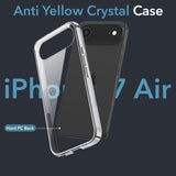 For Apple iPhone 17 Air Back Cover Case (Sleek Hard Crystal | Shockproof and Camera Protection)