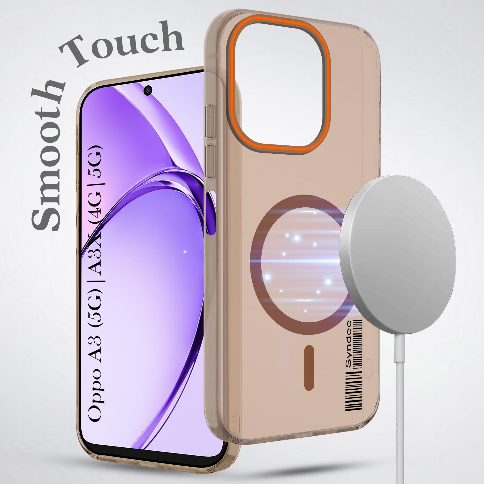 For Oppo A3X (4G/5G) | Oppo A3 5G Back Cover Case (Soft Touch | Camera Bump Protection | MagSafe Compatible | Matte Finish)