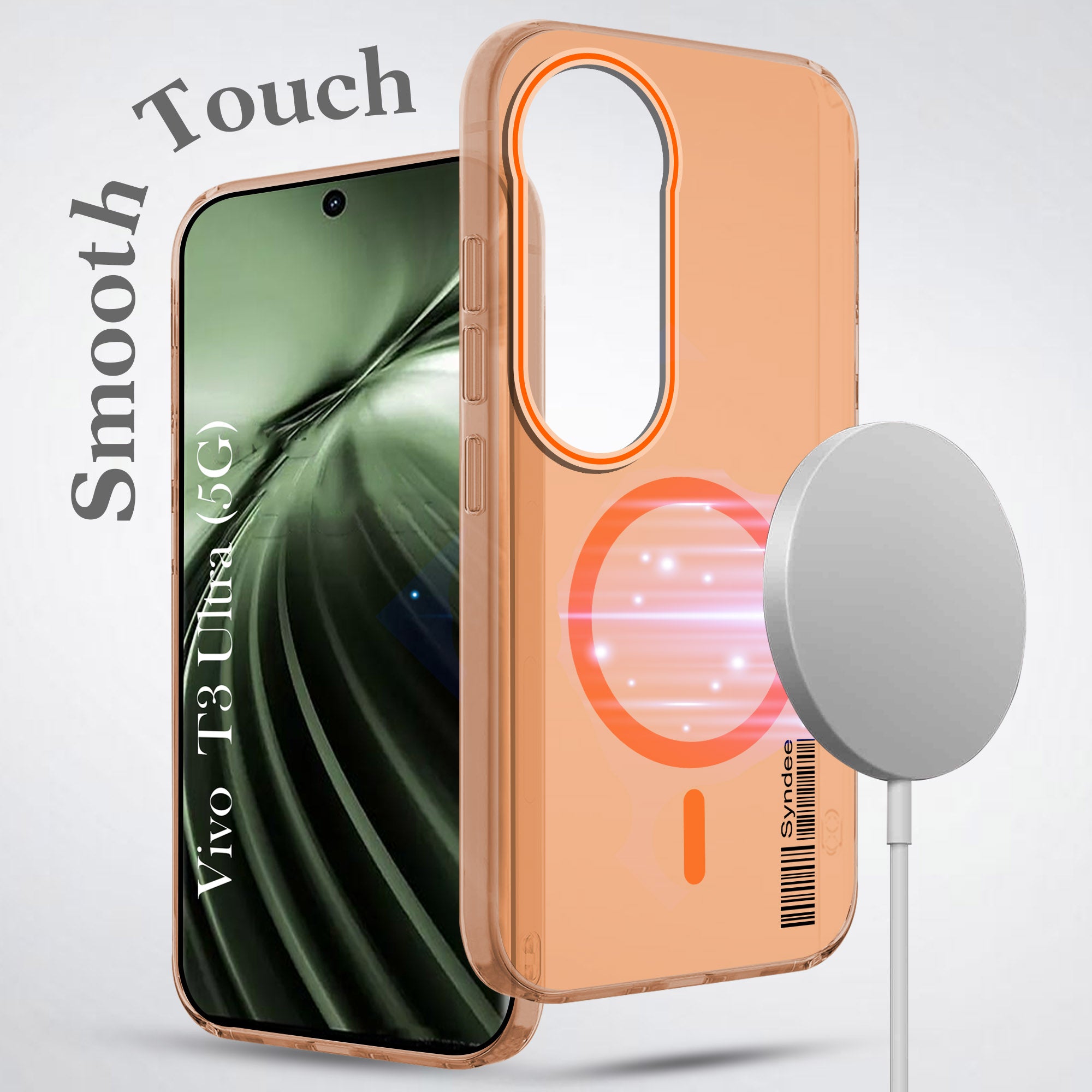 For Vivo T3 Ultra Back Cover Case (Soft Touch | Camera Bump Protection | MagSafe Compatible | Matte Finish)