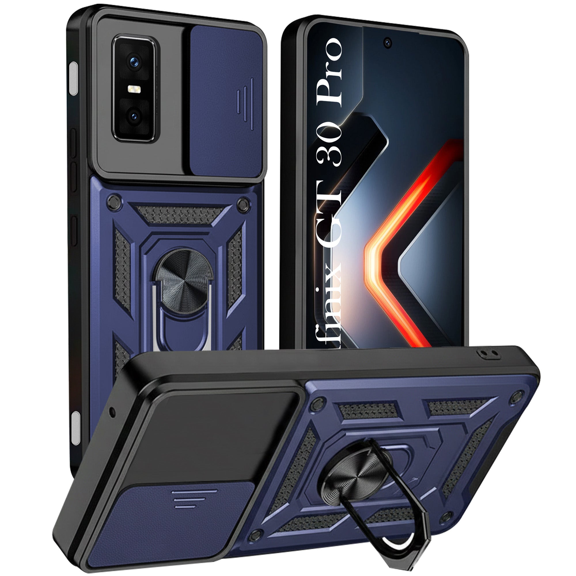 For Infinix GT 30 Pro Back Cover Case (Hybrid Dual Armor Polycarbonate)