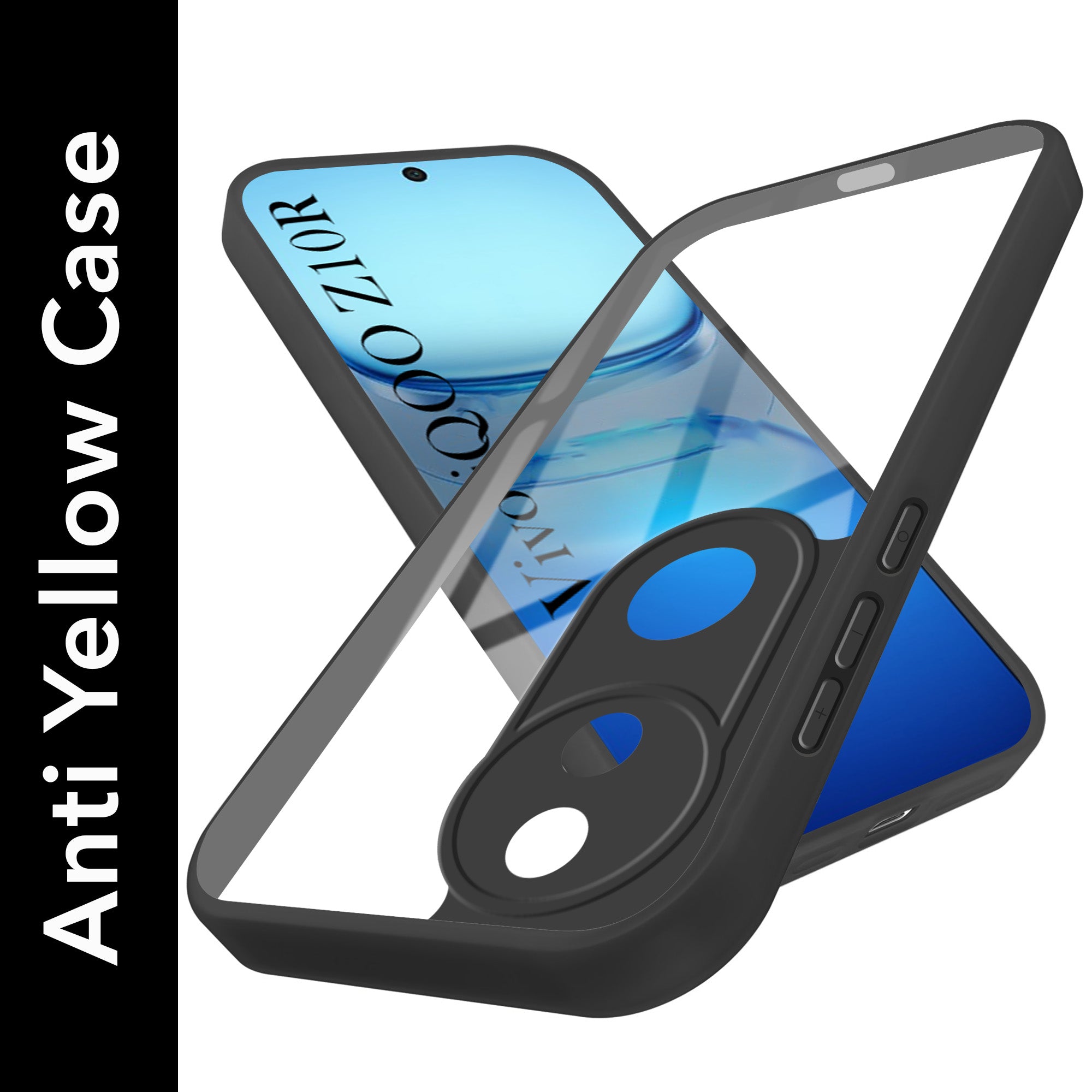 For Vivo iQOO Z10R Back Cover Case (Lifetime Anti Yellow | Anti Scratch | Crystal Clear Shockproof)