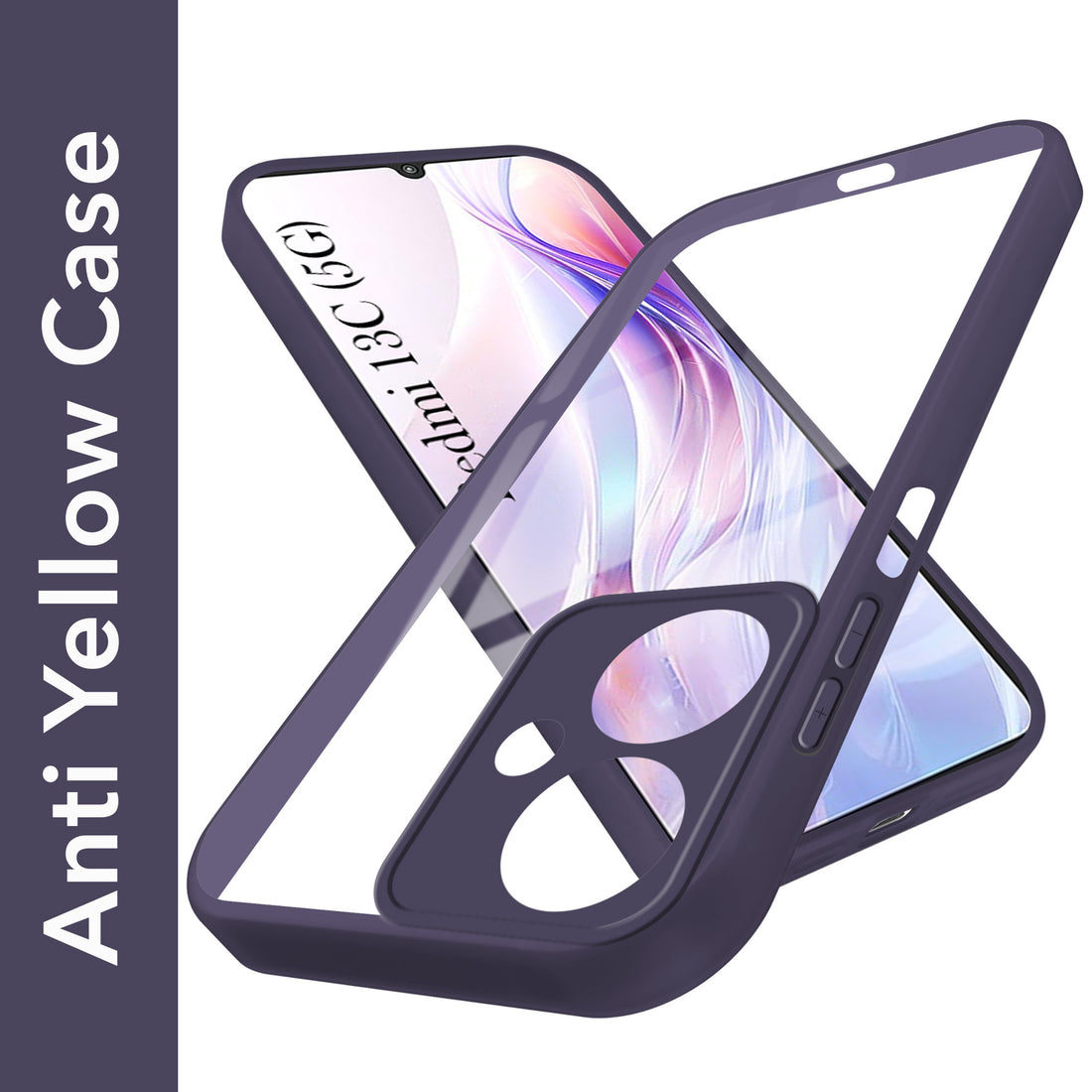 For Redmi 13C 5G Back Cover Case Ultra-Hybrid (Lifetime Anti Yellow | Anti Scratch | Crystal Clear Shockproof)