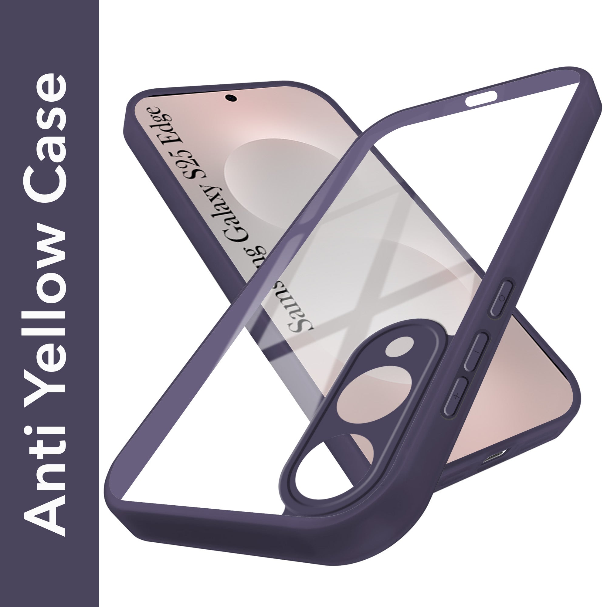 For Samsung Galaxy S25 Edge Back Cover Case Ultra-Hybrid (Lifetime Anti Yellow | Anti Scratch | Crystal Clear Shockproof)