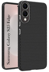 For Samsung Galaxy S25 Edge Back Cover Case (Liquid Silicone | Side Grip | Camera Protection)