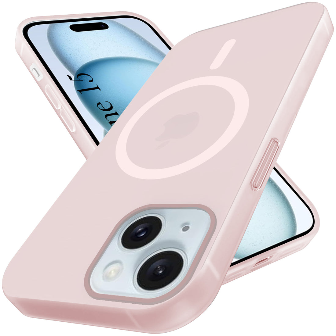 For Apple iPhone 15 Back Cover Case (Frosted Matte Feel | MagSafe Compatible Wireless Charging | Polycarbonate Material)